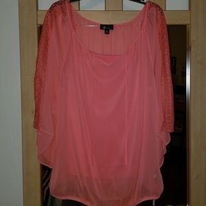 Coral blouse